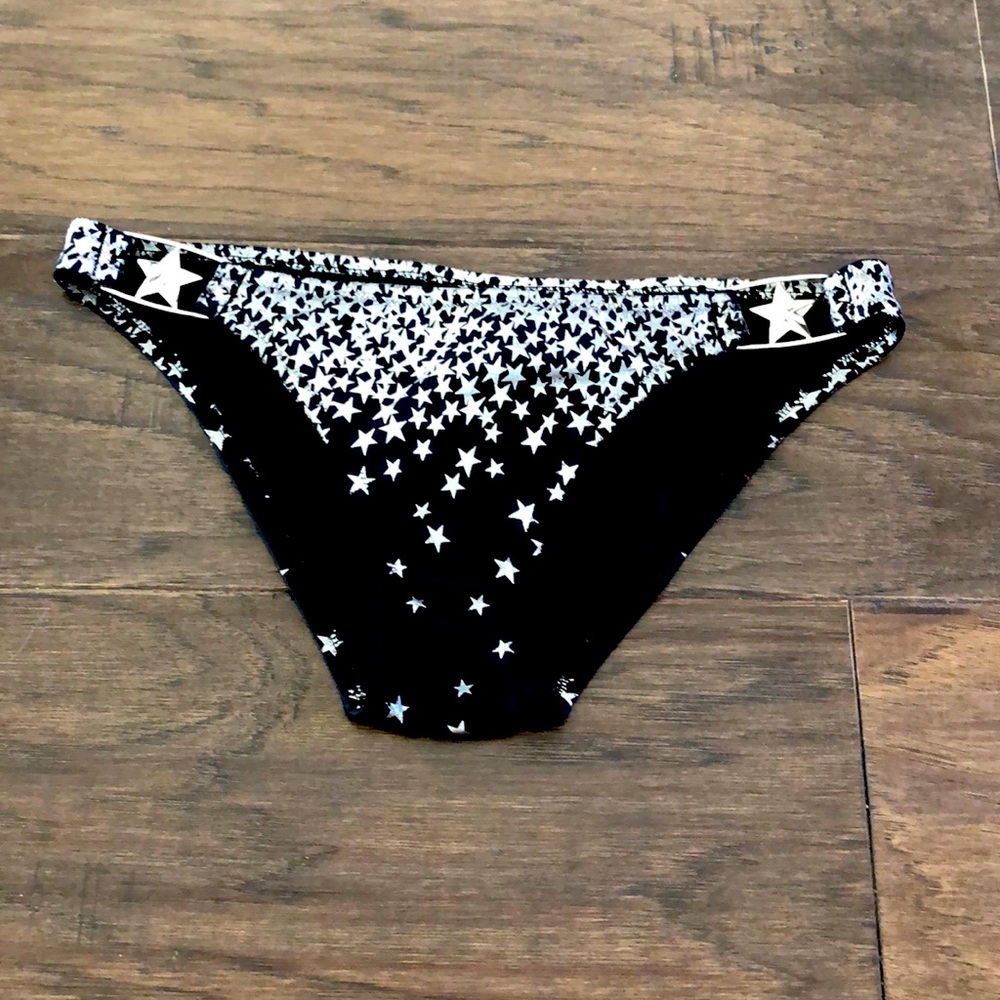 VICTORIA’S SECRET SWIMSUIT BOTTOM- BLACK/SILVER